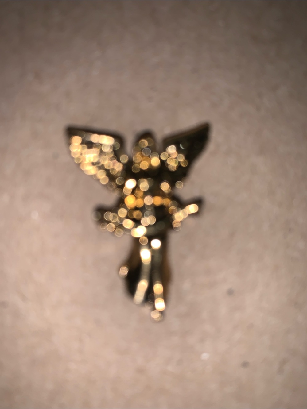 Gold Angel Pin - Elegant Women's Jewelry